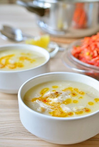 トルコ家庭料理☆チキンとひよこ豆のスープ
