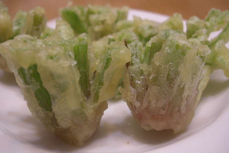 栄養満点 ほうれん草の芯の天ぷら レシピ 作り方 By モモコン クックパッド 簡単おいしいみんなのレシピが367万品