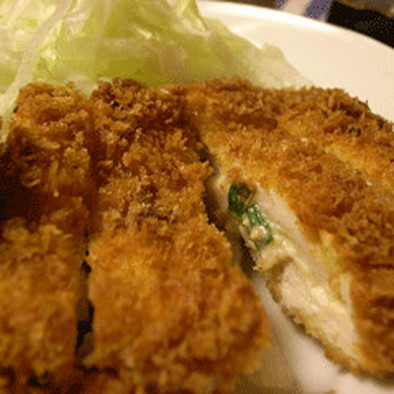 鶏カツ　ゆず胡椒チーズ＆味噌ネギマヨ　の写真