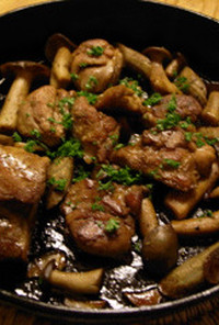 鶏とゴボウのバルサミコ炒め煮