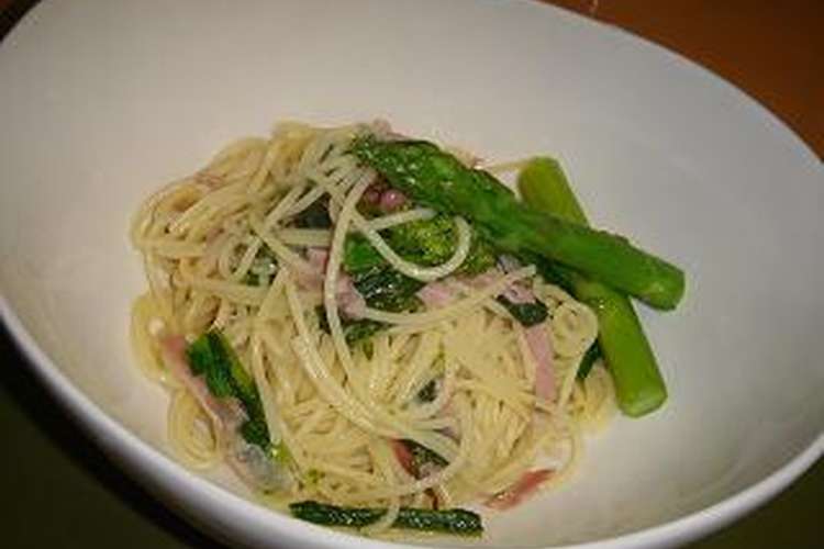 簡単 桜の花の塩漬けと菜の花パスタ レシピ 作り方 By 美婚 美心食コーチ クックパッド 簡単おいしいみんなのレシピが357万品