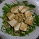 水菜と豆腐のゴマドレサラダ