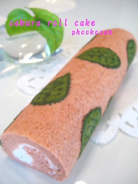 桜のロールケーキ♪の画像