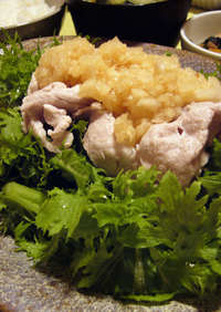 サッパリ☆ワサビ菜と豚肉の冷しゃぶサラダ