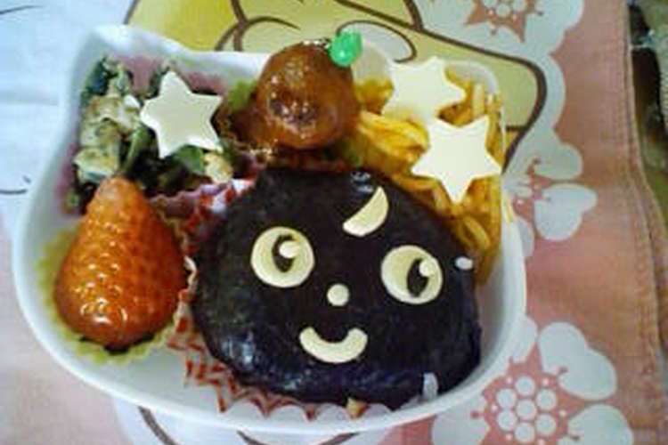 セーラームーン ルナ キャラ弁 レシピ 作り方 By れんれんママ クックパッド