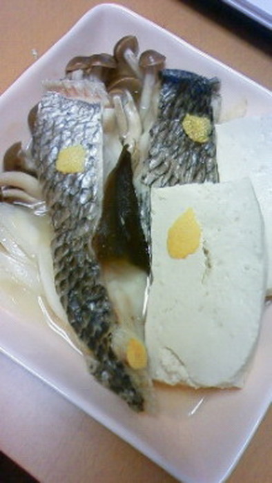 白身魚（すずきや鯛等）と野菜の酒蒸しの写真