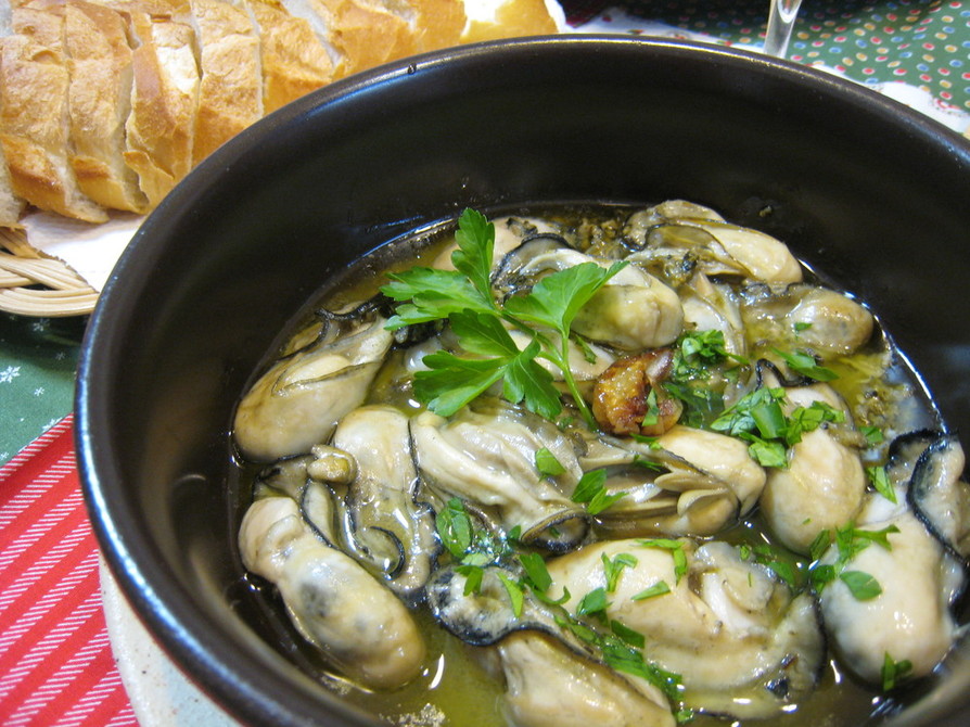 簡単♪牡蠣のアヒージョ(オイル煮)の画像