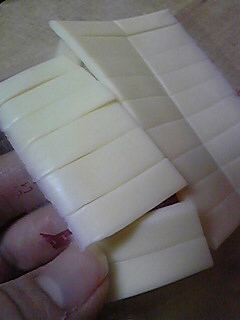 ★スライスチーズの切り方★の画像