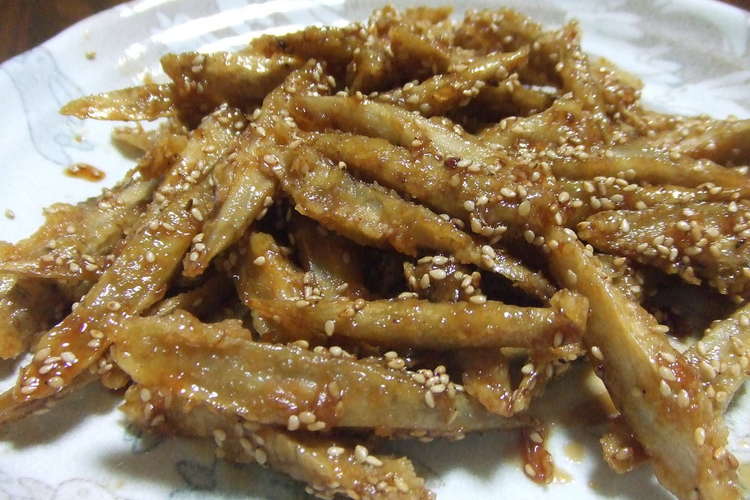 新ごぼうの天ぷらの甘辛炒め レシピ 作り方 By ピグニー クックパッド 簡単おいしいみんなのレシピが352万品
