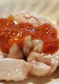 鶏ムネ肉の韓国風ピリ辛ソース