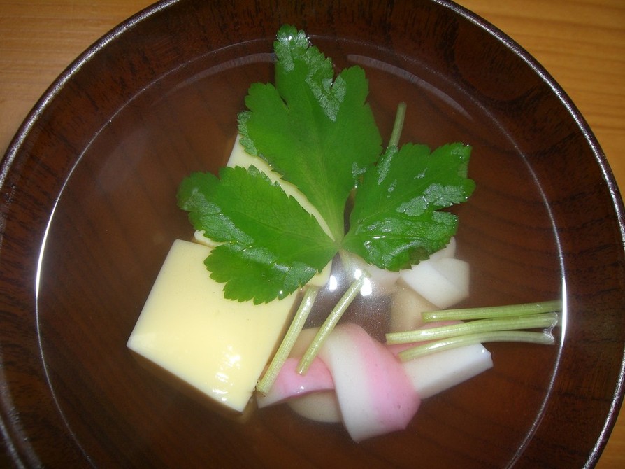 玉子豆腐のお吸い物＊の画像