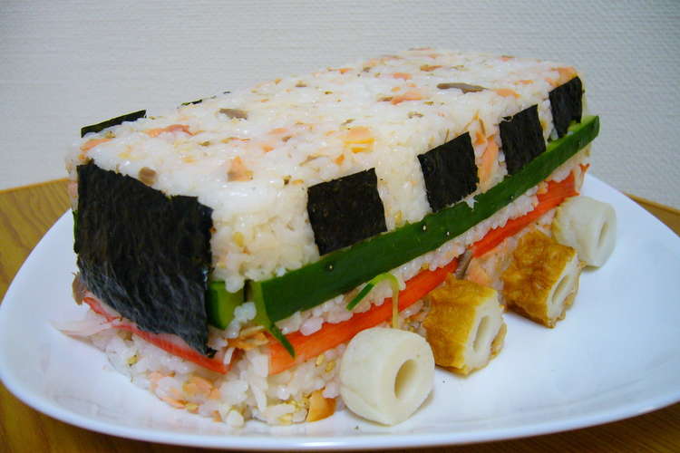 電車だぁ 鮭ちらし寿司 バスにアレンジ可 レシピ 作り方 By わのなの クックパッド 簡単おいしいみんなのレシピが364万品