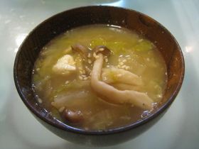 炒り豆腐のおみそ汁