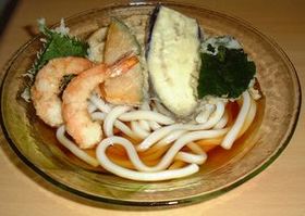 すごくおいしい!ある日の冷やし天ぷらうどん