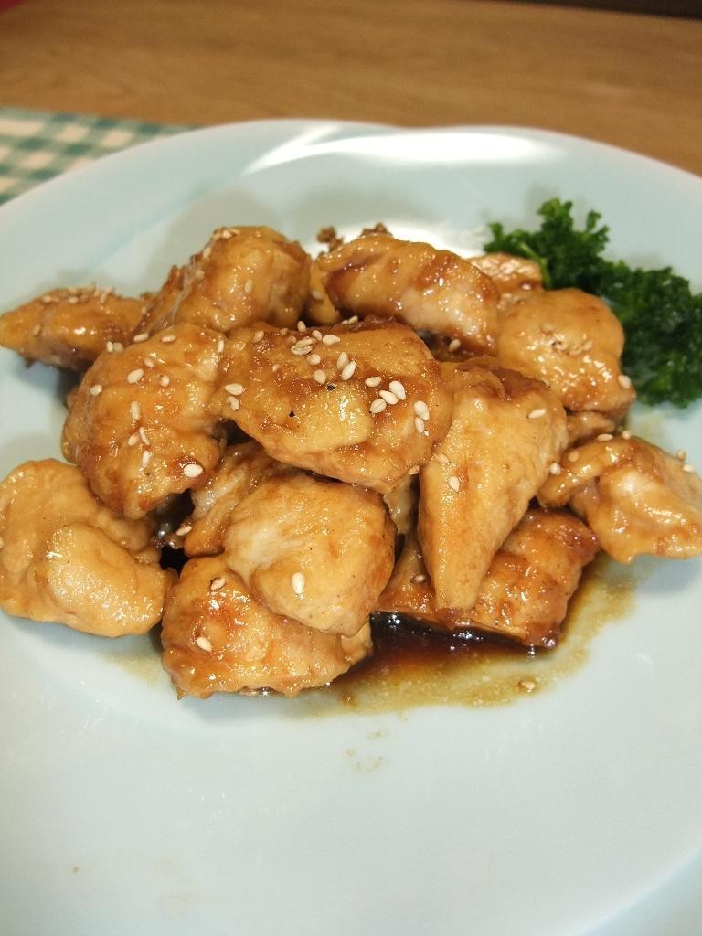 鶏ムネ肉(or鶏ササミ)の甘辛レモン炒めの画像