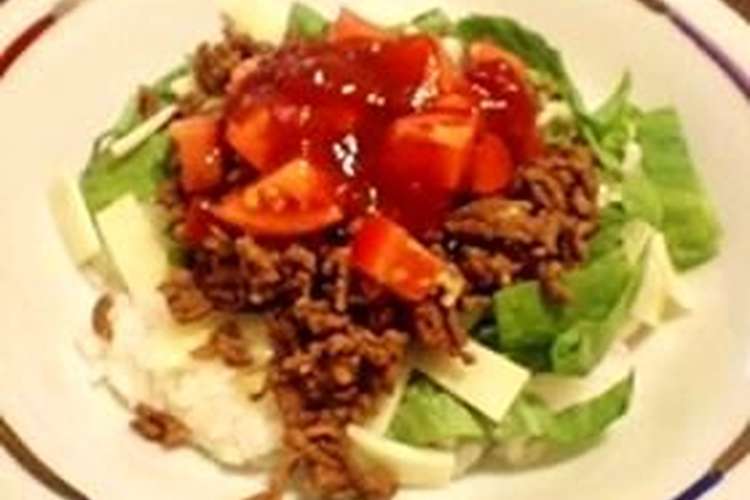 タコライス 沖縄の味を再現 レシピ 作り方 By たるんちょ クックパッド 簡単おいしいみんなのレシピが352万品