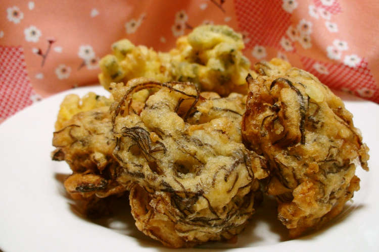 沖縄料理店風 もずくの天ぷら レシピ 作り方 By ならっぺ クックパッド 簡単おいしいみんなのレシピが361万品