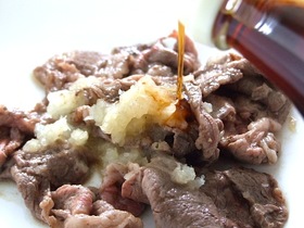 辛みがうまい!おろし玉ねぎポン酢