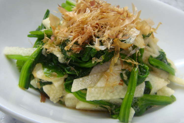 あと一品に 長芋ほうれん草おかかポン酢 レシピ 作り方 By かいはち クックパッド 簡単おいしいみんなのレシピが355万品