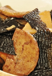 静岡の味　筍とアラメと黒はんぺんの煮物