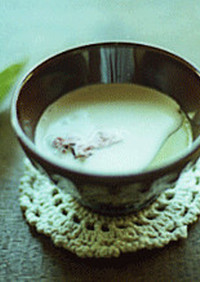 抹茶豆乳のパンナコッタ