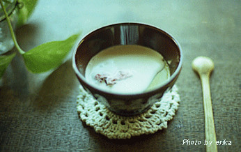 抹茶豆乳のパンナコッタの画像
