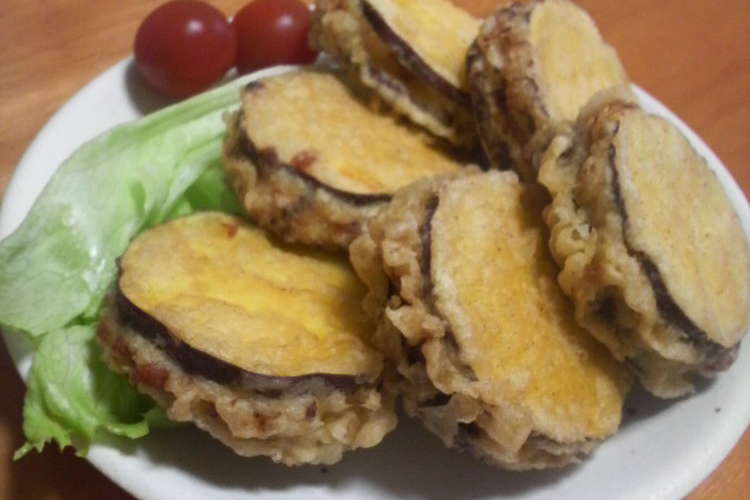 さつまいものひき肉はさみ揚げ レシピ 作り方 By Manamon クックパッド