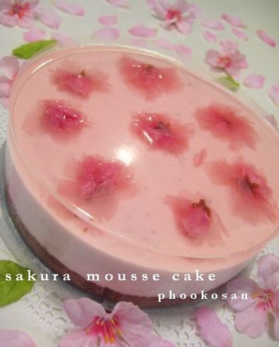 桜のムースケーキ♪の写真
