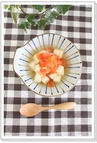 【離乳食　後期】豆腐のトマト煮込み