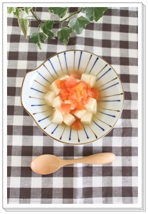 【離乳食　後期】豆腐のトマト煮込みの画像