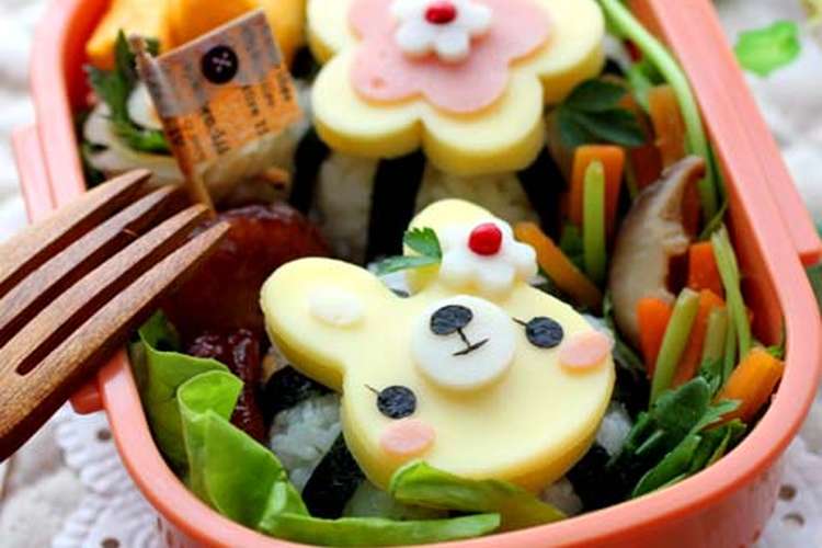 簡単 チーズでうさぎちゃんのお弁当 レシピ 作り方 By アールmama クックパッド 簡単おいしいみんなのレシピが352万品
