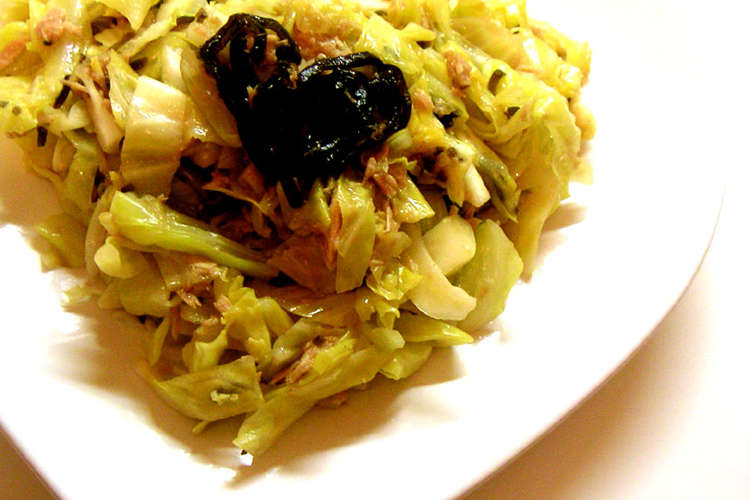 超簡単 春キャベツとツナの塩昆布和え レシピ 作り方 By なめっこ星人 クックパッド 簡単おいしいみんなのレシピが350万品