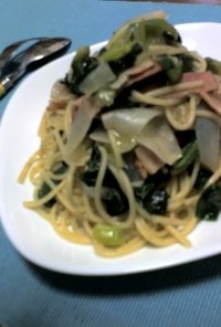 葉たまねぎパスタ