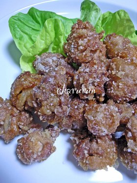 豚こま肉で唐揚げ♫