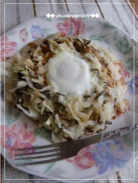 ランチに!春キャベツと塩昆布の蒸し焼き♪