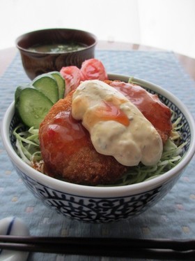 タルタルソースで✿コロッケ丼✿
