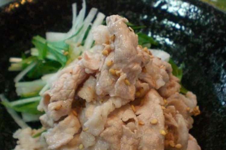 豚しゃぶ にんにくポン酢 レシピ 作り方 By まぴこりん クックパッド 簡単おいしいみんなのレシピが376万品