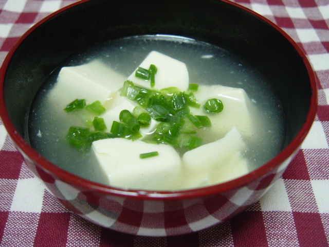 ウェイパーとお豆腐の優しいスープの画像