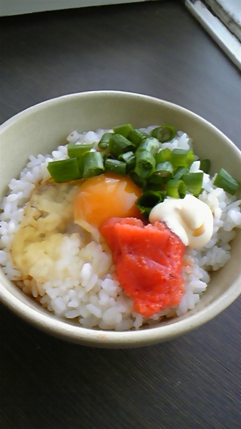 大好き♡明太子マヨの卵かけご飯♬の画像