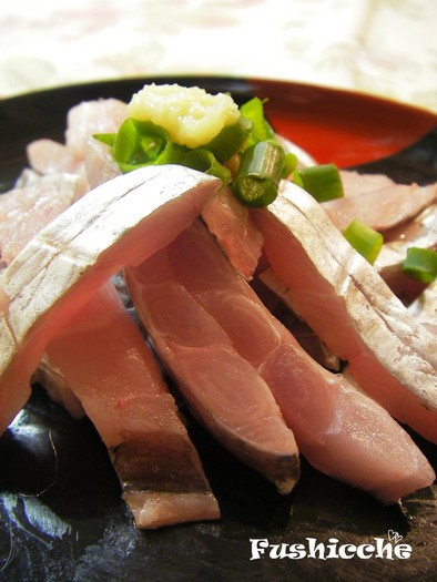 極上♡太刀魚のお刺身の写真
