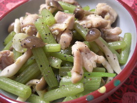 ✿ふき・しめじ・鶏肉の塩炒め✿