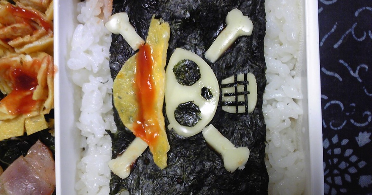 キャラ弁 ワンピース麦わら海賊団旗 レシピ 作り方 By かよにゃん クックパッド 簡単おいしいみんなのレシピが359万品