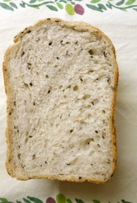 HBホシノ天然酵母の米粉入り黒ゴマ食パン