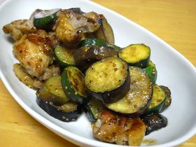 鶏肉と野菜のハニーマスタード炒め