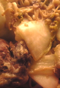 ラム肉と野菜と茸の焼肉タレチーズマヨ焼き