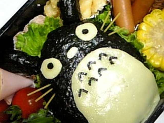 となりのトトロ 簡単キャラ弁 レシピ 作り方 By いぶ ひおママ クックパッド