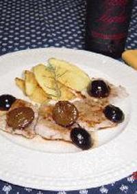 豚ヒレ肉のソテー　バルサミコ酢と葡萄のソース