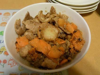 豚バラ鶏モモホタテの肉味噌炒め！の画像