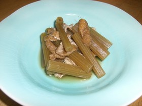 ふきと油揚げの煮物☆