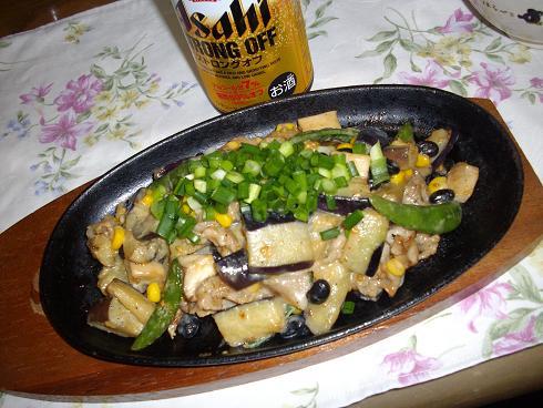野菜とゴロゴロお豆の味噌マヨ炒めの画像